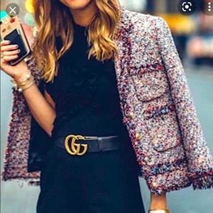 Chanel like - Zara frayed tweed jacket